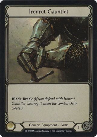 Ironrot Gauntlet WTR157 Common Rainbow Foil Unlimited Ironrot Gauntlet WTR157 Common Rainbow Foil Unlimited