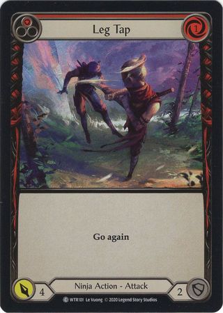 Leg Tap Red WTR101 Common Rainbow Foil Unlimited Leg Tap Red WTR101 Common Rainbow Foil Unlimited