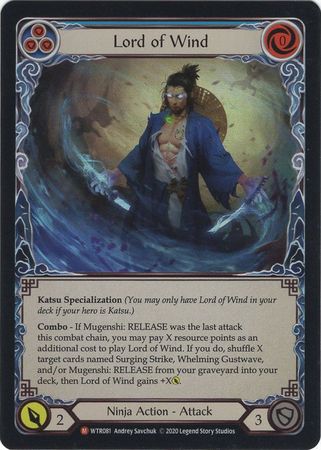 Lord of Wind WTR081 Majestic Rainbow Foil Unlimited Lord of Wind WTR081 Majestic Rainbow Foil Unlimited