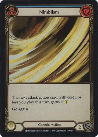 Nimblism Blue WTR220 Common Rainbow Foil Unlimited Nimblism Blue WTR220 Common Rainbow Foil Unlimited