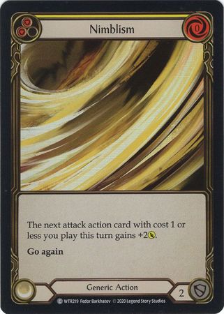 Nimblism Yellow WTR219 Common Rainbow Foil Unlimited Welcome To Rathe Unlimited Foil Singles Nimblism Yellow WTR219 Common Rainbow Foil Unlimited Welcome To Rathe Unlimited Foil Singles