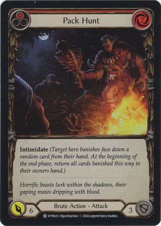 Pack Hunt Red WTR023 Common Rainbow Foil Unlimited Welcome To Rathe Unlimited Foil Singles Pack Hunt Red WTR023 Common Rainbow Foil Unlimited Welcome To Rathe Unlimited Foil Singles