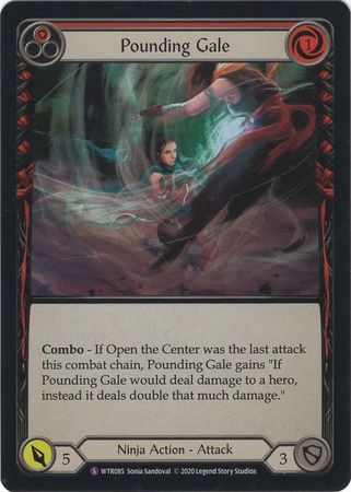 Pounding Gale WTR085 Super Rare Rainbow Foil Unlimited Pounding Gale WTR085 Super Rare Rainbow Foil Unlimited