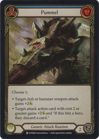Pummel Blue WTR208 Common Rainbow Foil Unlimited Pummel Blue WTR208 Common Rainbow Foil Unlimited