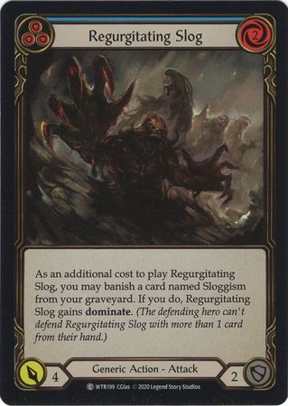 Regurgitating Slog Blue WTR199 Common Rainbow Foil Unlimited Regurgitating Slog Blue WTR199 Common Rainbow Foil Unlimited
