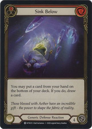 Sink Below Red WTR215 Common Rainbow Foil Unlimited Welcome To Rathe Unlimited Foil Singles Sink Below Red WTR215 Common Rainbow Foil Unlimited Welcome To Rathe Unlimited Foil Singles