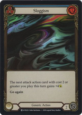 Sloggism Blue WTR223 Common Rainbow Foil Unlimited Welcome To Rathe Unlimited Foil Singles Sloggism Blue WTR223 Common Rainbow Foil Unlimited Welcome To Rathe Unlimited Foil Singles