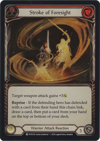 Stroke of Foresight Red WTR138 Common Rainbow Foil Unlimited Welcome To Rathe Unlimited Foil Singles Stroke of Foresight Red WTR138 Common Rainbow Foil Unlimited Welcome To Rathe Unlimited Foil Singles