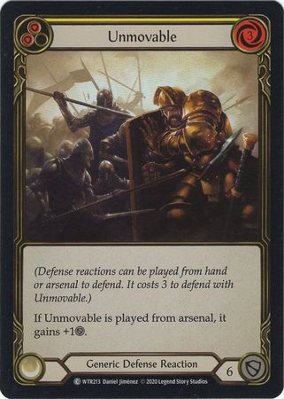Unmovable Yellow WTR213 Common Rainbow Foil Unlimited Welcome To Rathe Unlimited Foil Singles Unmovable Yellow WTR213 Common Rainbow Foil Unlimited Welcome To Rathe Unlimited Foil Singles