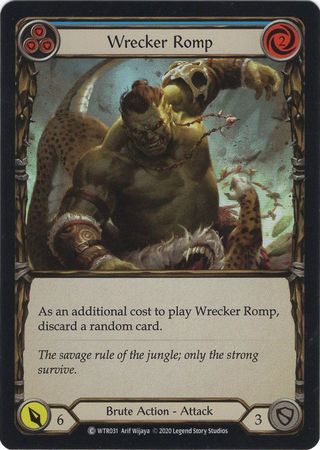 Wrecker Romp Blue WTR031 Common Rainbow Foil Unlimited Wrecker Romp Blue WTR031 Common Rainbow Foil Unlimited