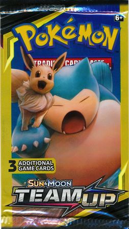 TCG Sun & Moon Team Up 3 Card Booster Packs 10 Packs Pokemon sealed & Unweighed 