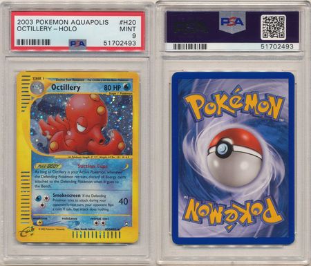 Octillery H20 H32 PSA Mint 9 Holo Rare Aquapolis 2493 Aquapolis Singles Octillery H20 H32 PSA Mint 9 Holo Rare Aquapolis 2493 Aquapolis Singles