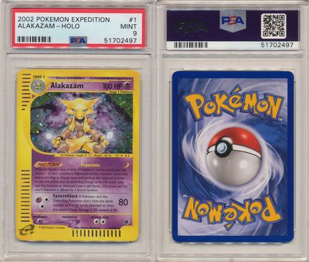 Alakazam 1 165 PSA Mint 9 Holo Rare Expedition 2497 Expedition Singles Alakazam 1 165 PSA Mint 9 Holo Rare Expedition 2497 Expedition Singles