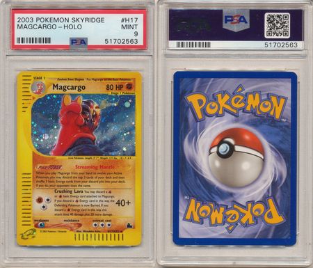 Magcargo H17 H32 PSA Mint 9 Holo Rare Skyridge 2563 Skyridge Singles Magcargo H17 H32 PSA Mint 9 Holo Rare Skyridge 2563 Skyridge Singles