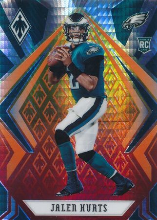 Jalen Hurts 2020 Phoenix Fanatics Fire Burst 114 Rookie Jalen Hurts 2020 Phoenix Fanatics Fire Burst 114 Rookie