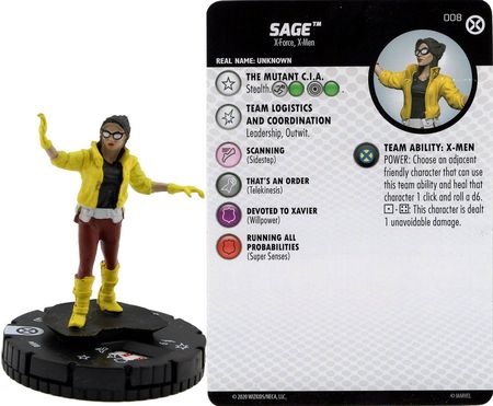 Sage 008 Common House of X Marvel Heroclix Sage 008 Common House of X Marvel Heroclix