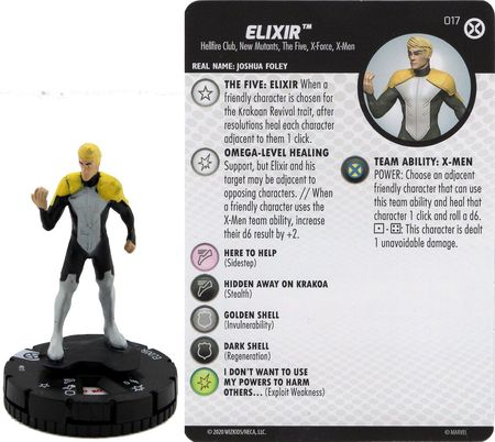 HOX 017 Elixir Common Figure Marvel Heroclix X-Men House of X
