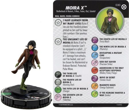 030 Uncommon M/NM with Card Marvel X-Men House of X HeroClix Moira X 