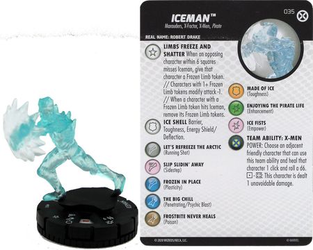 Iceman 035 Uncommon House of X Marvel Heroclix Iceman 035 Uncommon House of X Marvel Heroclix