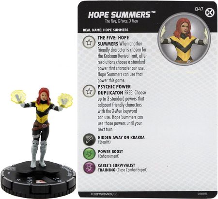 Details about   HOPE SUMMERS 047 X-Men House of X Marvel Heroclix RARE 