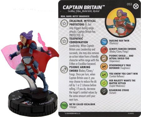 Captain Britain 053 Super Rare House of X Marvel Heroclix Captain Britain 053 Super Rare House of X Marvel Heroclix