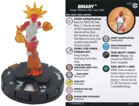 Binary 072 Chase House of X Marvel Heroclix Binary 072 Chase House of X Marvel Heroclix