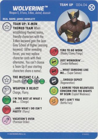 Wolverine 004 04 Team Up Card House of X Marvel Heroclix Marvel X Men House of X Singles Wolverine 004 04 Team Up Card House of X Marvel Heroclix Marvel X Men House of X Singles
