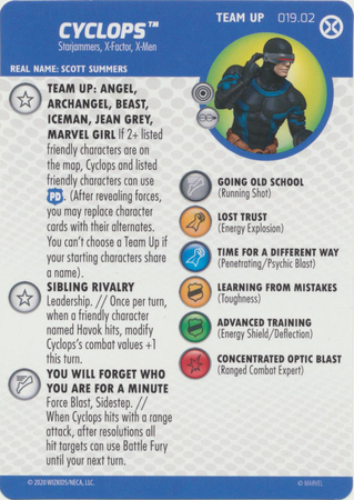 Cyclops 019 02 Team Up Card House of X Marvel Heroclix Marvel X Men House of X Singles Cyclops 019 02 Team Up Card House of X Marvel Heroclix Marvel X Men House of X Singles