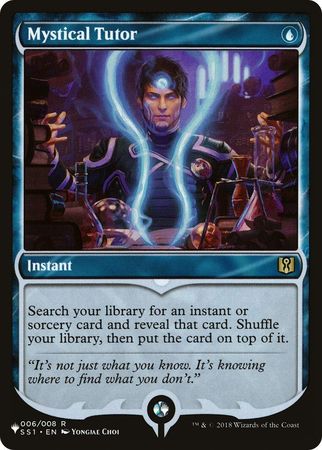Mystical Tutor 006 008 The List The List Singles Mystical Tutor 006 008 The List The List Singles