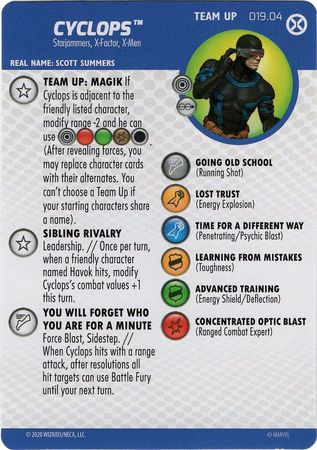 Cyclops 019 04 Team Up Card House of X Marvel Heroclix Marvel X Men House of X Singles Cyclops 019 04 Team Up Card House of X Marvel Heroclix Marvel X Men House of X Singles