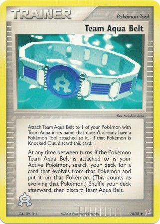Team Aqua Belt 76 95 Uncommon Ex Team Magma vs Team Aqua Singles Team Aqua Belt 76 95 Uncommon Ex Team Magma vs Team Aqua Singles