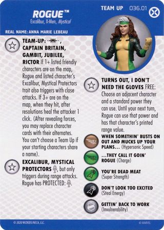 Rogue 036 01 Team Up Card House of X Marvel Heroclix Marvel X Men House of X Singles Rogue 036 01 Team Up Card House of X Marvel Heroclix Marvel X Men House of X Singles