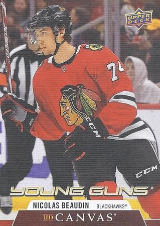 Nicolas Beaudin 2020 21 UD Canvas C99 Young Guns Rookie 2020 21 Upper Deck UD Canvas Nicolas Beaudin 2020 21 UD Canvas C99 Young Guns Rookie 2020 21 Upper Deck UD Canvas