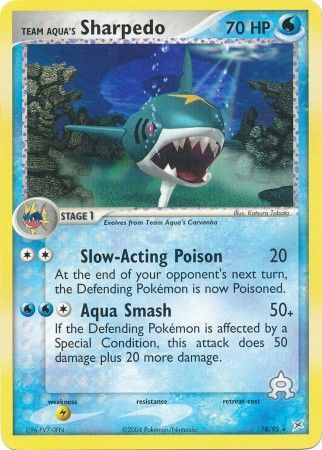 Team Aqua's Sharpedo - 18/95 - Rare