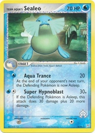 Team Aqua s Sealeo 16 95 Rare Ex Team Magma vs Team Aqua Singles Team Aqua s Sealeo 16 95 Rare Ex Team Magma vs Team Aqua Singles