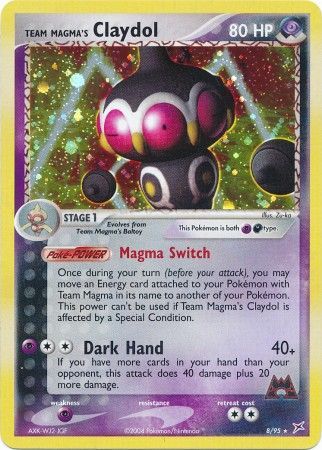 Team Magma's Claydol - 8/95 - Holo Rare