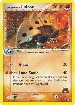 Team Magma s Lairon 36 95 Uncommon Team Magma s Lairon 36 95 Uncommon