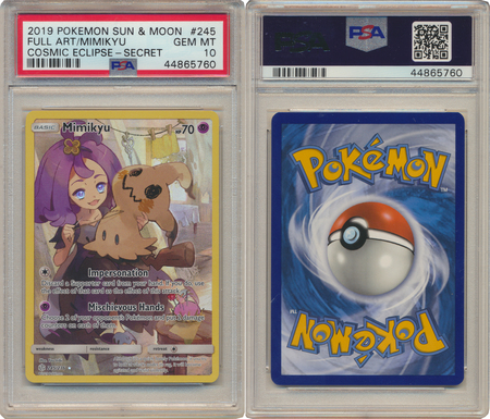 PSA 9 Mimikyu GX - 226/214 Secret Hyper Rainbow Rare - Lost Thunder – JAB  Games13