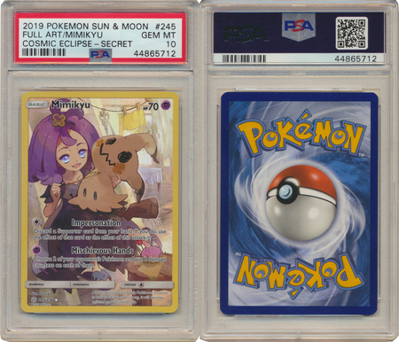 Mimikyu 245 236 PSA 10 GEM MT Secret Rare Cosmic Eclipse 5712 Sun Moon Cosmic Eclipse Singles Mimikyu 245 236 PSA 10 GEM MT Secret Rare Cosmic Eclipse 5712 Sun Moon Cosmic Eclipse Singles