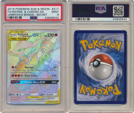 Pokémon - 1 Graded card - Charizard, Reshiram gx psa 10 - PSA 10