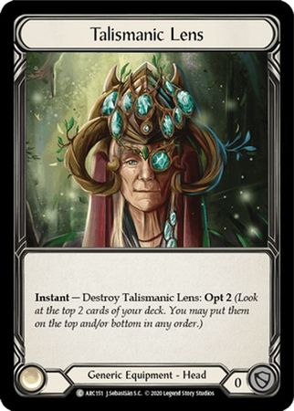 Talismanic Lens ARC151 Common Rainbow Foil Unlimited Arcane Rising Unlimited Foil Singles Talismanic Lens ARC151 Common Rainbow Foil Unlimited Arcane Rising Unlimited Foil Singles