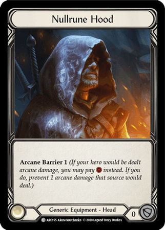 Nullrune Hood ARC155 Common Rainbow Foil Unlimited Arcane Rising Unlimited Foil Singles Nullrune Hood ARC155 Common Rainbow Foil Unlimited Arcane Rising Unlimited Foil Singles