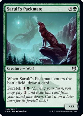 Sarulf s Packmate 192 285 Kaldheim Singles Sarulf s Packmate 192 285 Kaldheim Singles
