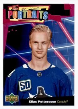 Elias Pettersson 2020 21 Upper Deck UD Portraits P 16 2020 21 Upper Deck UD Portraits Elias Pettersson 2020 21 Upper Deck UD Portraits P 16 2020 21 Upper Deck UD Portraits