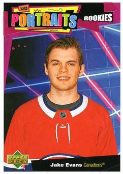 Jake Evans 2020 21 Upper Deck UD Portraits P 44 2020 21 Upper Deck UD Portraits Jake Evans 2020 21 Upper Deck UD Portraits P 44 2020 21 Upper Deck UD Portraits