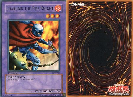 Charubin the Fire Knight LOB 015 Rare 1st Edition Asian English Version Legend of Blue Eyes White Dragon 1st Edition Singles Charubin the Fire Knight LOB 015 Rare 1st Edition Asian English Version Legend of Blue Eyes White Dragon 1st Edition Singles