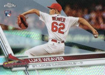 Luke Weaver 2017 Topps Chrome 61 Rookie Refractor 2017 Topps Chrome Refractor Luke Weaver 2017 Topps Chrome 61 Rookie Refractor 2017 Topps Chrome Refractor