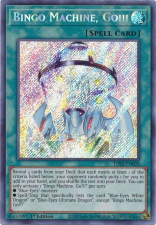 Bingo Machine Go LDS2 EN028 Secret Rare 1st Edition Legendary Duelists Season 2 LDS2 1st Edition Singles Bingo Machine Go LDS2 EN028 Secret Rare 1st Edition Legendary Duelists Season 2 LDS2 1st Edition Singles