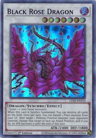 Details about   Black Rose Dragon 1st Edition Green Ultra Rare LDS2-EN110 Yu-Gi-Oh!