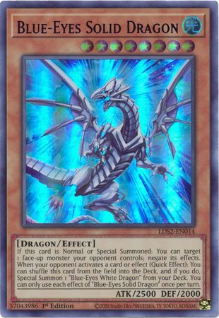 Blue-Eyes Solid Dragon (Blue) - Yugioh | TrollAndToad